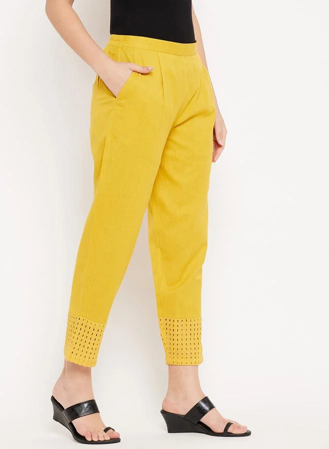 WineRed بنطال بقصة عادية